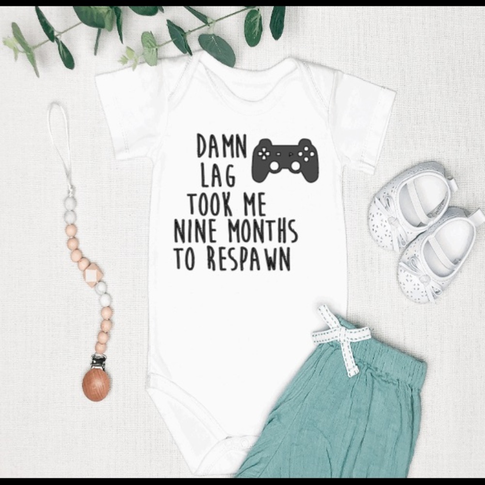 Gamer baby onesie
